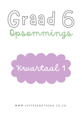 Graad 6 Kwartaal 1 Opsommings 