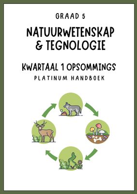 Graad 5 Natuurwetenskap &amp; Tegnologie Kwartaal 1 Opsommings - Platinum Handboek