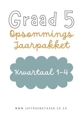 Graad 5 Opsommings Jaarpakket - PLATINUM Handboeke