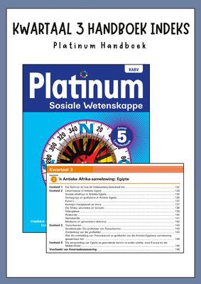 Graad 5 SW- Geskiedenis Kwartaal 3 Opsommings - Platinum Handboek