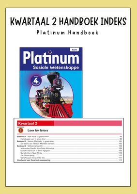 Graad 4 SW - Geskiedenis Kwartaal 2 Opsommings - Platinum Handboek