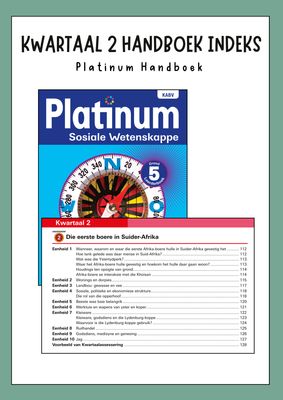 Graad 5 SW - Geskiedenis Kwartaal 2 Opsommings - Platinum Handboek