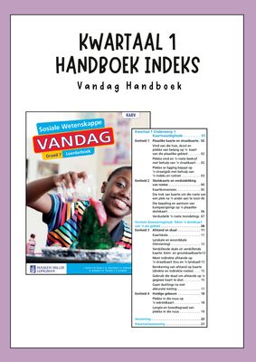 Graad 7 Geografie Kwartaal 1 Opsommings - Vandag Handboek
