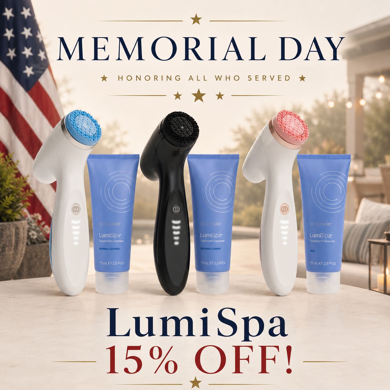 LumiSpa IO - Rose Gold