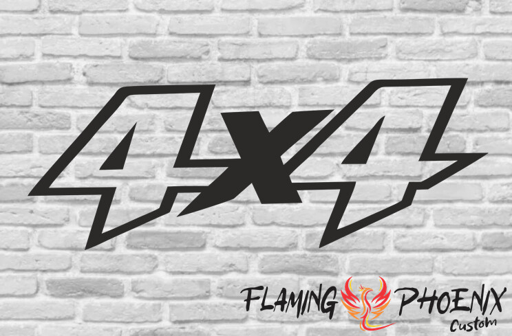 4X4 ANGLE CUSTOM CAR VINYL STICKER DECAL