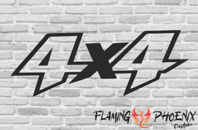 4X4 ANGLE CUSTOM CAR VINYL STICKER DECAL