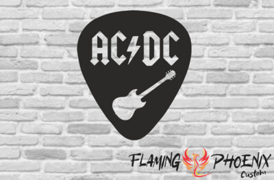 ACDC PICK CUSTOM CAR VINYL STICKER DECAL