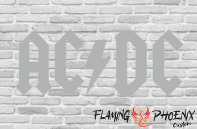 ACDC CUSTOM CAR VINYL STICKER DECAL