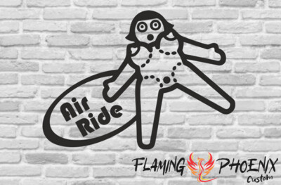 AIR RIDE DOLL CUSTOM CAR VINYL STICKER DECAL