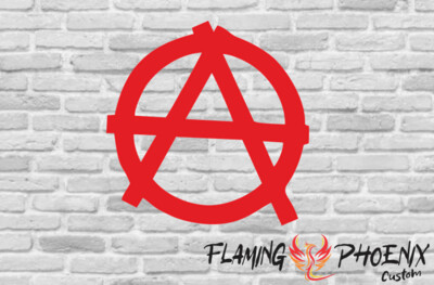 ANARCHY CUSTOM CAR VINYL STICKER DECAL