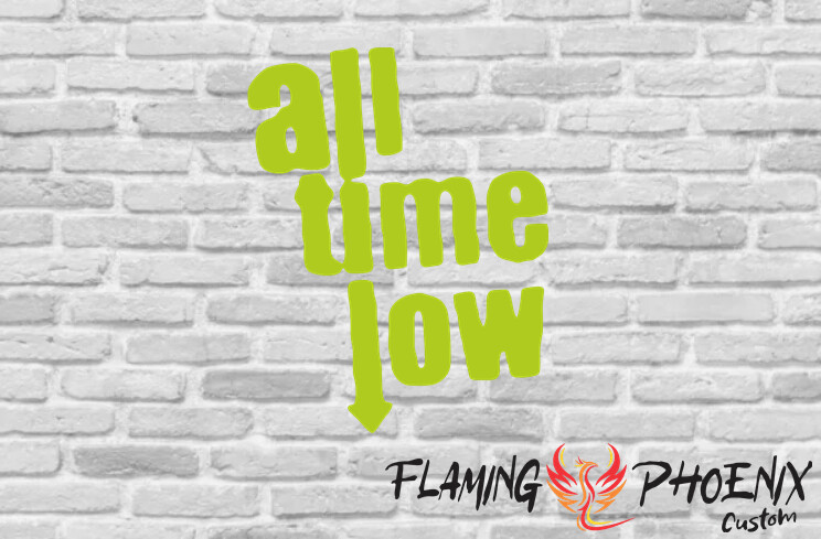 ALL TIME LOW CUSTOM CAR VINYL STICKER DECAL