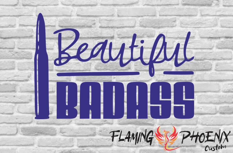 BEAUTIFUL BADASS CUSTOM CAR VINYL STICKER DECAL