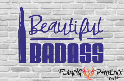 BEAUTIFUL BADASS CUSTOM CAR VINYL STICKER DECAL