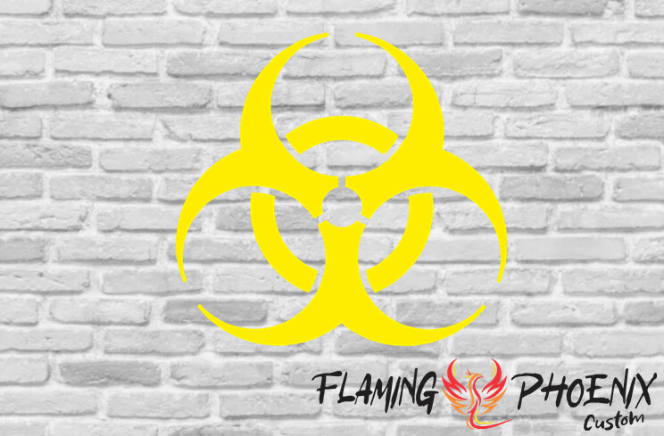 BIOHAZARD CUSTOM CAR VINYL STICKER DECAL
