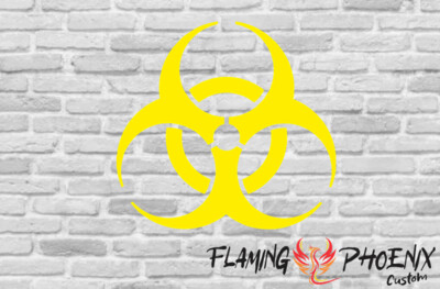 BIOHAZARD CUSTOM CAR VINYL STICKER DECAL