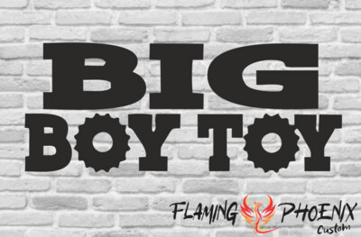 BIG BOY TOY CUSTOM CAR VINYL STICKER DECAL