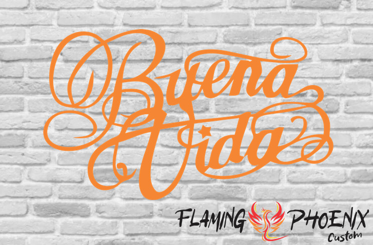 BUENA VIDA CUSTOM CAR VINYL STICKER DECAL