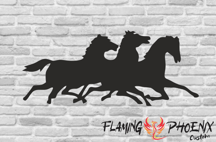 HORSES CUSTOM CAR VINYL STICKER DECAL