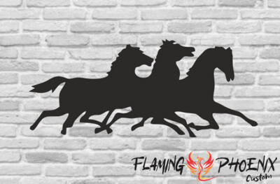 HORSES CUSTOM CAR VINYL STICKER DECAL