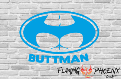 BUTTMAN CUSTOM CAR VINYL STICKER DECAL