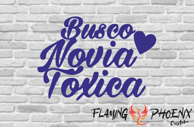BUSCO NOVIA TOXICA CUSTOM CAR VINYL STICKER DECAL