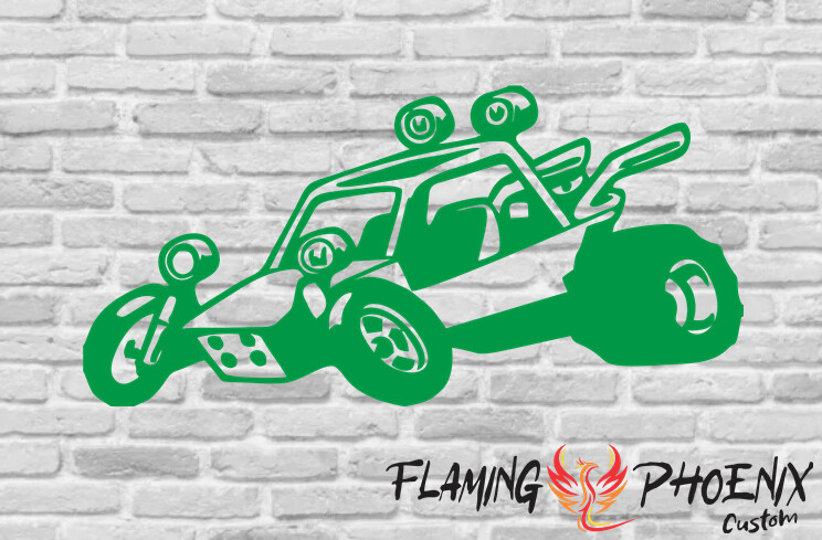BUGGY CAR CUSTOM CAR VINYL STICKER DECAL