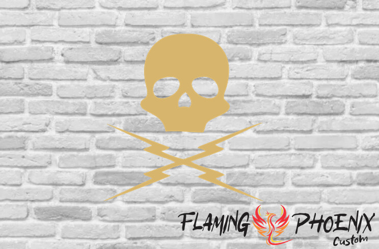SKULL DEATH PROOF CUSTOM CAR VINYL STICKER DECAL