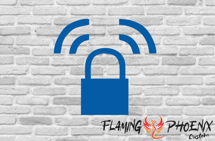 LOCK ALARM CUSTOM CAR VINYL STICKER DECAL