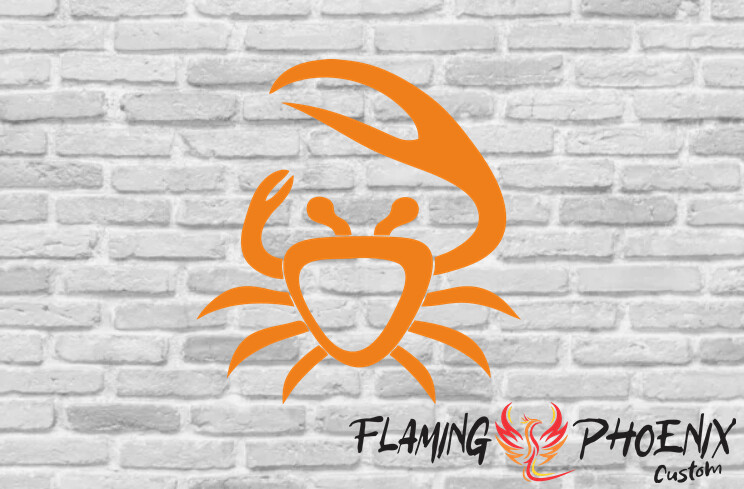 CRAB CUSTOM CAR VINYL STICKER DECAL