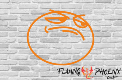 FUCK YEAH FACE CUSTOM CAR VINYL STICKER DECAL