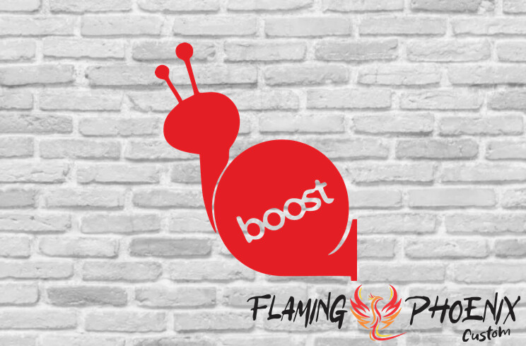 BOOST SNAIL CUSTOM CAR VINYL STICKER DECAL
