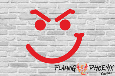 BAD SMILE CUSTOM CAR VINYL STICKER DECAL