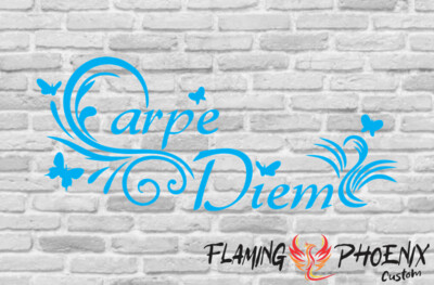 CARPE DIEM CUSTOM CAR VINYL STICKER DECAL