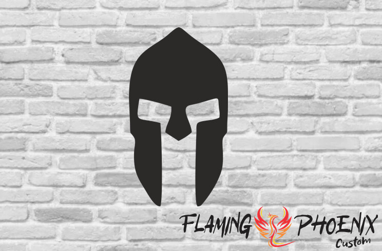 SPARTAN HELMET CUSTOM CAR VINYL STICKER DECAL