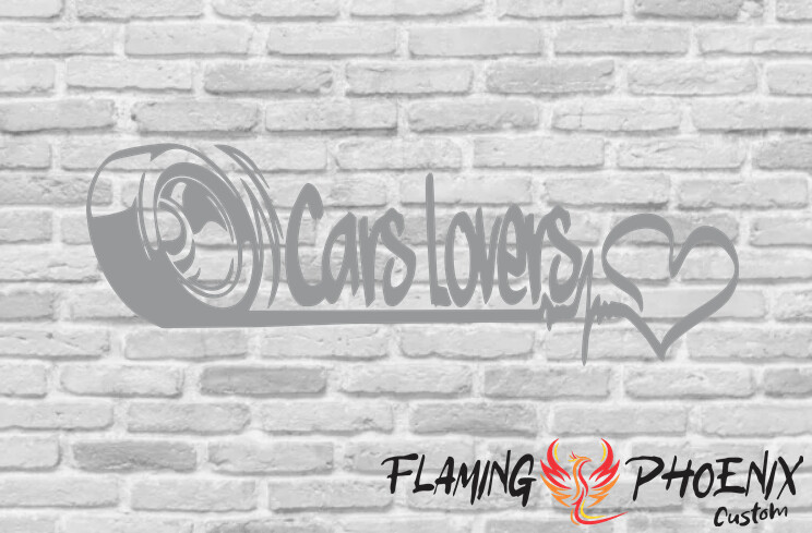CARS LOVERS CUSTOM CAR VINYL STICKER DECAL