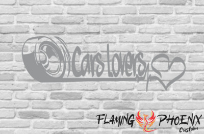 CARS LOVERS CUSTOM CAR VINYL STICKER DECAL