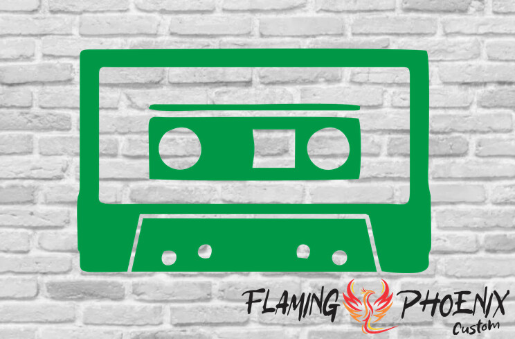 CASSETTE CUSTOM CAR VINYL STICKER DECAL