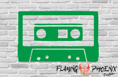 CASSETTE CUSTOM CAR VINYL STICKER DECAL