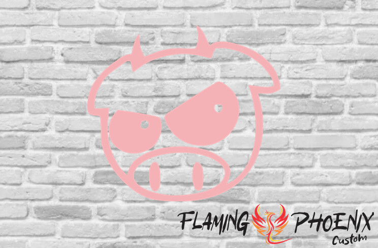 DEVIL PIG CUSTOM CAR VINYL STICKER DECAL