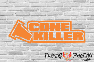CONE KILLER CUSTOM CAR VINYL STICKER DECAL