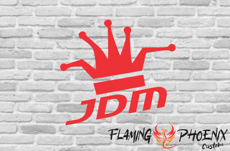 KING JDM CUSTOM CAR VINYL STICKER DECAL