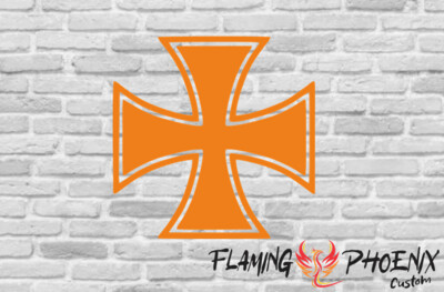 MALT CROSS CUSTOM CAR VINYL STICKER DECAL