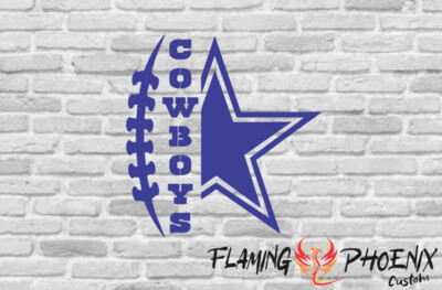 COWBOYS STAR CUSTOM CAR VINYL STICKER DECAL