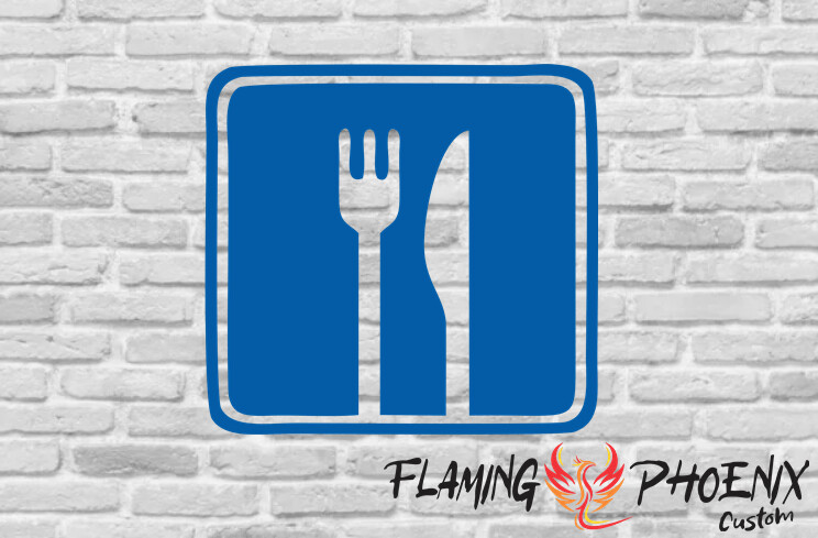 RESTAURANT SIGN CUSTOM CAR VINYL STICKER DECAL