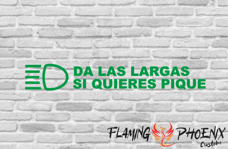 DA LAS LARGAS CUSTOM CAR VINYL STICKER DECAL