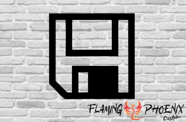 DISKETE CUSTOM CAR VINYL STICKER DECAL