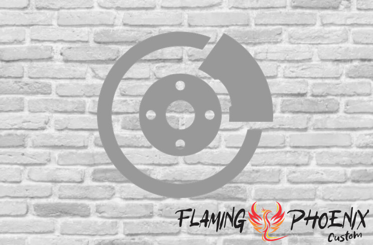 BRAKES CUSTOM CAR VINYL STICKER DECAL