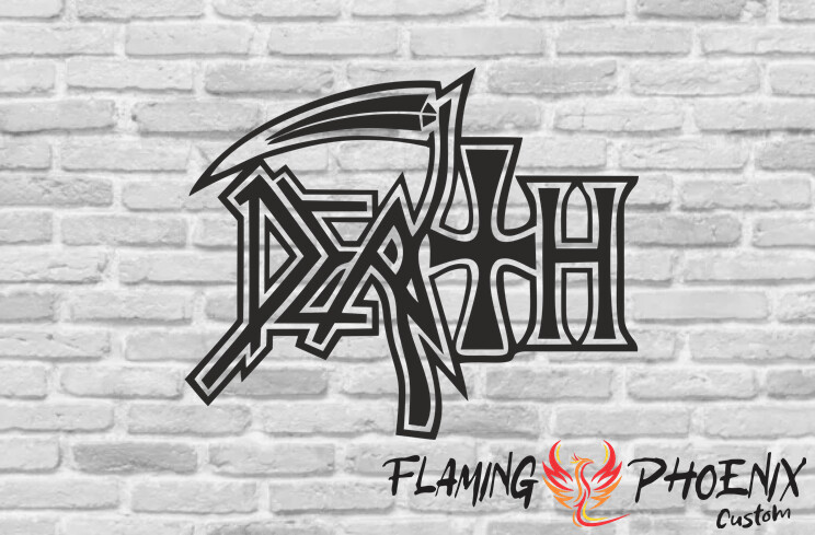 DEATH CUSTOM CAR VINYL STICKER DECAL