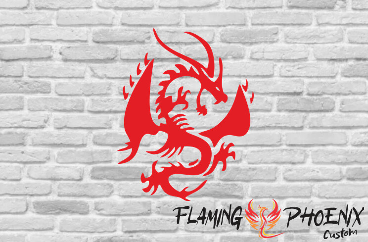 DRAGON CUSTOM CAR VINYL STICKER DECAL