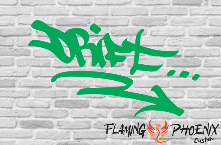 DRIFT GRAFFITI CUSTOM CAR VINYL STICKER DECAL